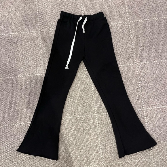 Katie J NYC Black Flare Sweatpants - Picture 1 of 2